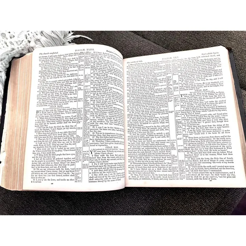 Antique Family Bible with Apocrypha - 1872